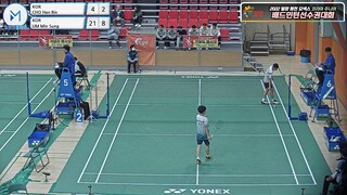 남단 MS- U15 128강 | (KOR) CHO Han Bin vs (KOR) LIM Min Sung[2022 밀양 원천 요넥스 코리아주니어배드민턴선수권대회]