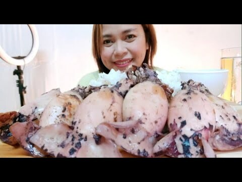 ADOBONG PUSIT MUKBANG