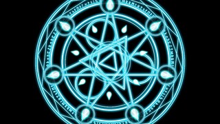 overlay spell magic circle water on Saikyou Onmyouji no Isekai Tenseiki