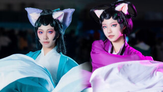 【京剧猫】小青和墨紫的漫展舞台舞蹈！内附刀子（笑