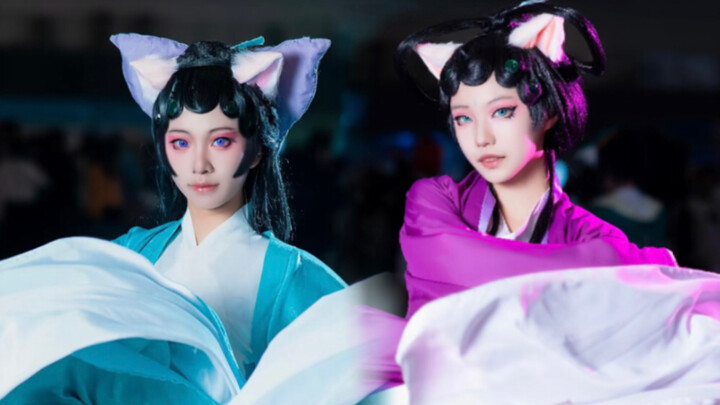 【Peking Opera Cat】Xiaoqing and Mozi's stage dance at the comic exhibition! Knife included (laughs)