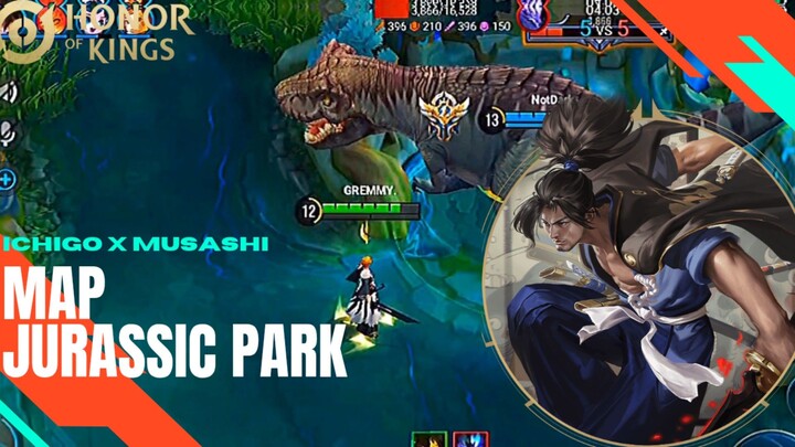 REVIEW MAP JURRASIC PARK + SKIN ICHIGO KUROSAKI X MIYAMOTO MUSASHI
