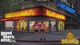 Naging MANAGER sa McDonald's  GTA V(NA HACK SI VON?) + GIVEAWAY