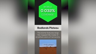 Badlands không chỉ có một loại biome mà nhiều loại nha😆 minecraft fyp xuhuong toanmc clownsmcteam ONhaChoiGame TikTokGGVN