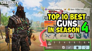 Top 10 Best Guns in Season 4 CODM 2024 | Gunsmith Loadout/Class Setup | Cod Mobile