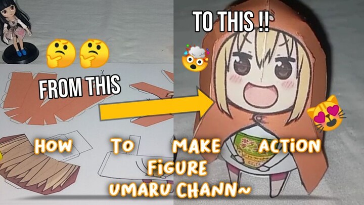 Cara Membuat Action Figure Umaru Chann ~~ | Membuat Figure Umaru Chan 😻💛🤍