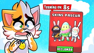 CONSIGO TODAS las SKINS de PASCUA en los ULTIMOS SEGUNDOS! 😱😰 Stumble Guys - Gatoronron