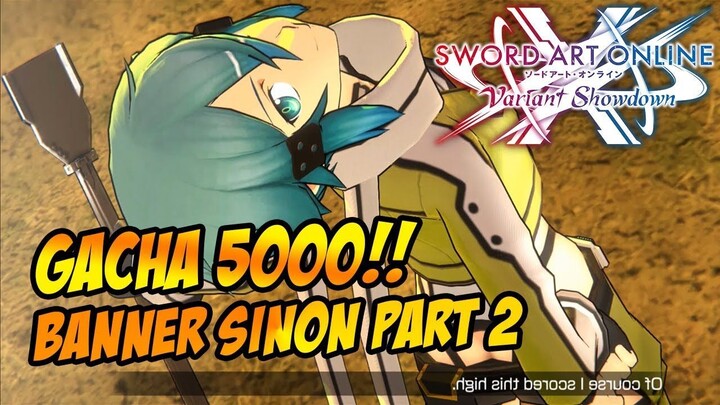BANNER BARU RILIS! WAKTUNYA GACHA 5000 DIAMOND SINON ALL IN🔥🔥🔥 - SWORD ART ONLINE : VARIANT SHOWD