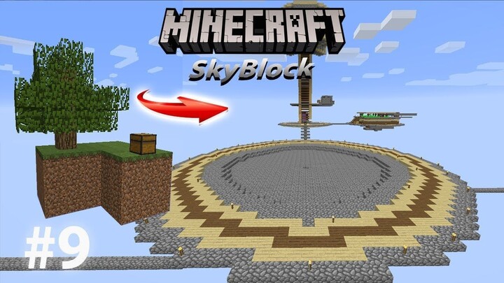 Minecraft Skyblock #9 Trung tâm căn cứ - Timelapse