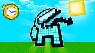 แข่งสร้างจับเวลา Among Usเพชร ภายใน5วิ !! (Minecraftแข่งสร้าง)