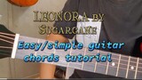 Leonora by Sugarcane l Easy Simple Acoustic guitar chords tutorial