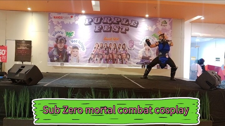 Sub Zero mortal combat cosplay