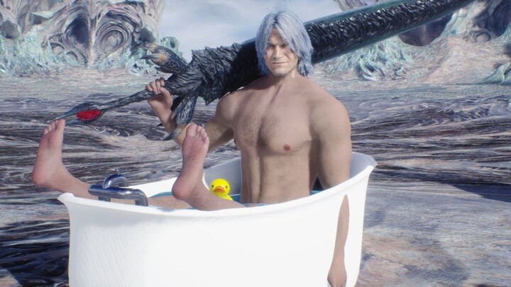 Are you here to take a bath? (Sad)