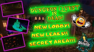 *NEW* SNEAK PEEK DUNGEON QUEST HALLOWEEN LOBBY + SECRET AREA! (ROBLOX)