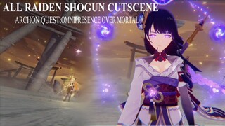 ALL RAIDEN SHOGUN(BAAL) CUTSCENE JP DUB/ENG SUB | GENSHIN IMPACT VER 2.1