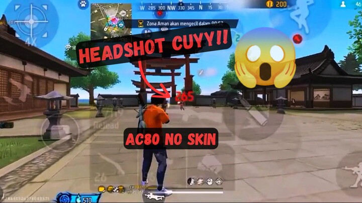 nyobain pepengshot pake senjata AC80 no skin, hasilnya tidak terduga 😱