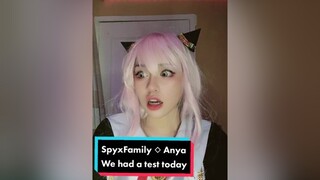We had a test today! spyxfamily anyaforger anya anyacosplay anyaforgercosplay minnvannadice spyxfam