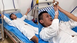 男子吃野生蘑菇中毒，手举半空“抓小人”，妻子笑得合不拢嘴