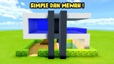 Cara Membuat Rumah Modern Simple Di Minecraft - (2)