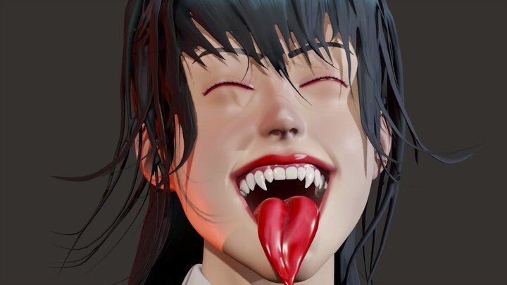 Vampire Girl Character Sculpting Highlights Under 20 Seconds