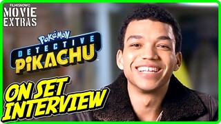 POKÉMON DETECTIVE PIKACHU | Justice Smith "Tim Goodman" On-set Interview