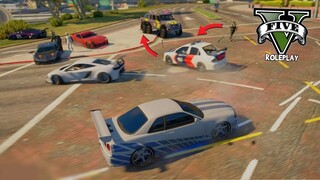 HOT PURSUIT ! CLUB MOBIL ILEGAL vs POLISI SATU KOTA !! GTA V ROLEPLAY