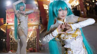 广州花市惊现初音未来！跨年夜被羞耻围观的桃源恋歌♡今年也会「我爱你」