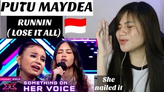 PUTU MAYDEA - RUNNIN (LOSE IT ALL)  - X Factor Indonesia 2021 I FILIPINA REAKSI
