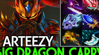 ARTEEZY Dragon Knight ใหม่ Carry Farm 950 GPM พร้อม Radiance + Midas Dota 2