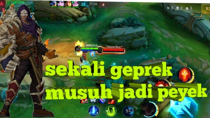 aldous sekali geprek musuh jadi peyekkk