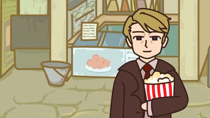 Have some popcorn while you're waiting in line (･∀･)っ🍿
