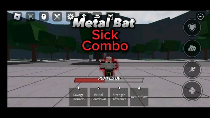 Metal Bat Sick Combo 🔥 | Strongest battlegrounds