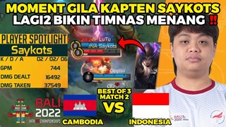 INDONESIA NO.1 YUZHONG MENGGILA ‼️ LAGI2 MOMENT GILA KAPTEN SAYKOCAK  - IESF INDO VS KAMBOJA GAME 2