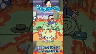 🌋Desastres dentro de la casa🌪️ | Doraemon #shorts 😂
