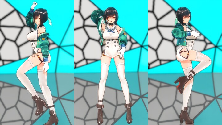 『竖屏纯享 | MMD』安全裤 + 知识增加『苍蓝誓约 | 高雄 | 2D卡通渲染 | Chocolate Cream | Laysha』