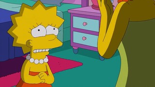 The Simpsons: A girl was bullied at school, but she made friends with aliens. The Virgin Mary destro