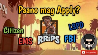 Paano Mag Apply at Makapasok sa GTA SA-MP Reality Pinoy Server? (RRPS) || Citizen, LSPD, EMS and FBI