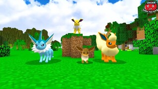 JACK EM BÉ EEVEE CẤP 1 TIẾN HÓA THÀNH EEVEE HỆ LỬA, NƯỚC VÀ ĐIỆN CẤP 99 TRONG MI