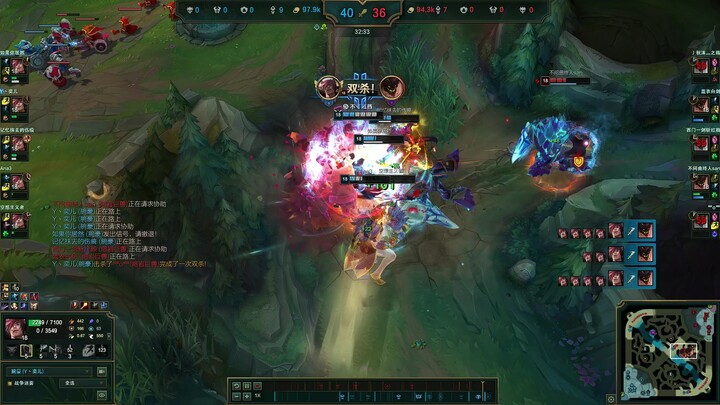 Wan Hao gives the Stone Man a massage