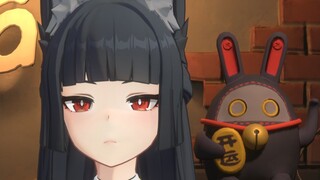 雅小姐头顶怎么尖尖的！