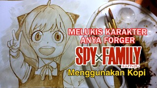 MELUKIS KARAKTER ANYA FORGER SPY X FAMILY PAKE KOPI