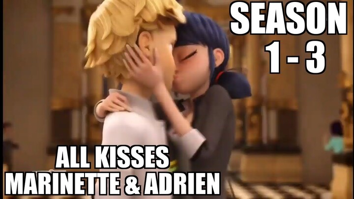MIRACULOUS | 🐞 ALL KISSES - MARINETTE AND ADRIEN 🐞 | Miraculous Tales of Ladybug and Cat Noir