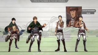 Attack on Titan all character Size Comparison part 5 #attackontitan