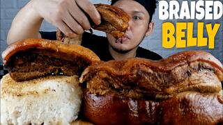 BRAISED PORK BELLY MUKBANG | MELTS IN YOUR MOUTH | PUTOK BATOK | COLLAB @its me grajhen