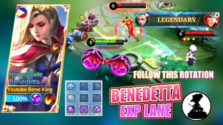 BENEDETTA EXP LANE GAMEPLAY | GUIDE TUTORIAL | MOBILE LEGENDS