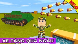 Mini World Block Art | Hướng Dẫn Chế Tạo Xe Tăng Chú Bộ Đội Như Thật Và Đơn Giản - Super Heo Games