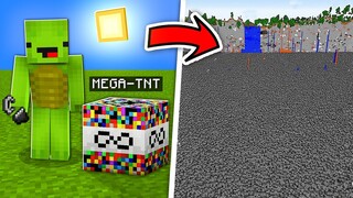 Mikey & JJ is TESTING 50+ new MEGA TNT in Minecraft *big epic explosion*