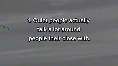 quiet people only