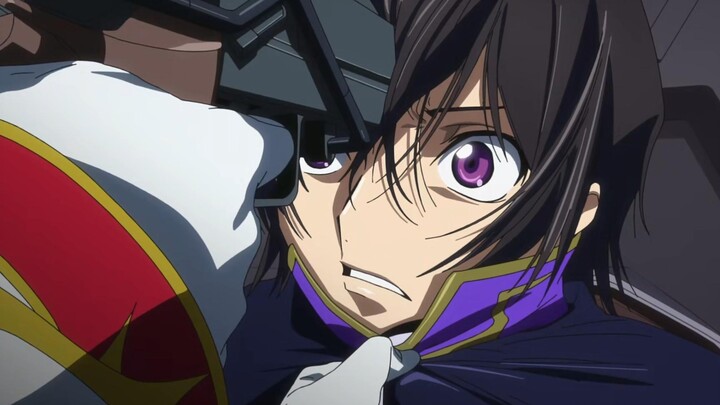 Lelouch gets beaten up, but “AIZO” is inserted.