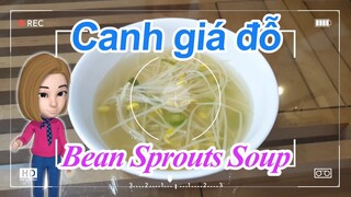 Funny recipes  - Canh giá đỗ (Bean sprouts soup)  / Món ăn Hàn Quốc - Korean food
